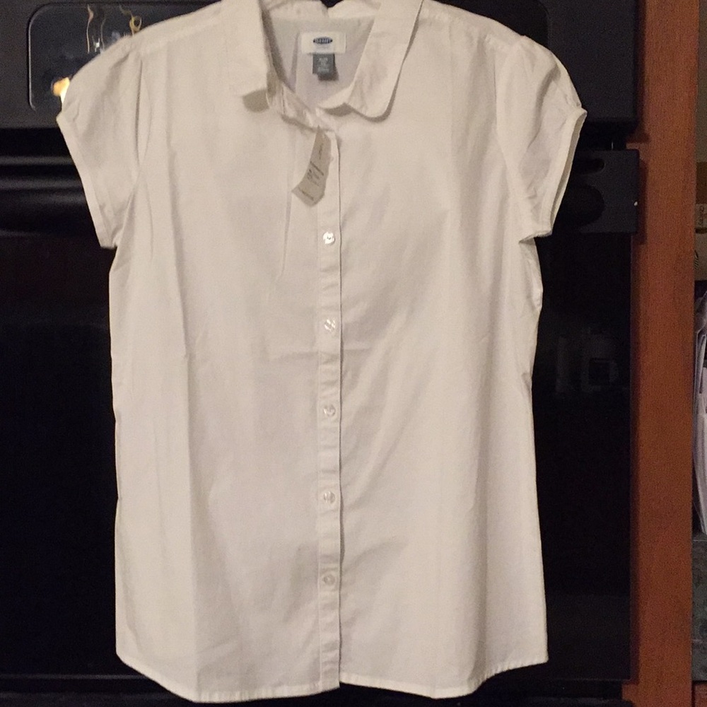 White blouse XL old navy size 14 girls